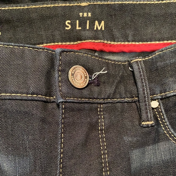 NWT WHBM Straight Leg Dark Denim Jeans - Picture 5 of 8
